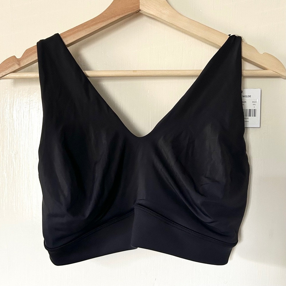 NWT Harper Wilde Bliss Bralette Black XXL 2XL Soft Wireless Everyday Comfort